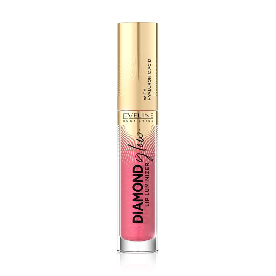 Блиск для губ Eveline Cosmetics Diamond Glow Lip Luminizer з гіалуроновою кислотою, 09 Peach Dream, 4.5 мл